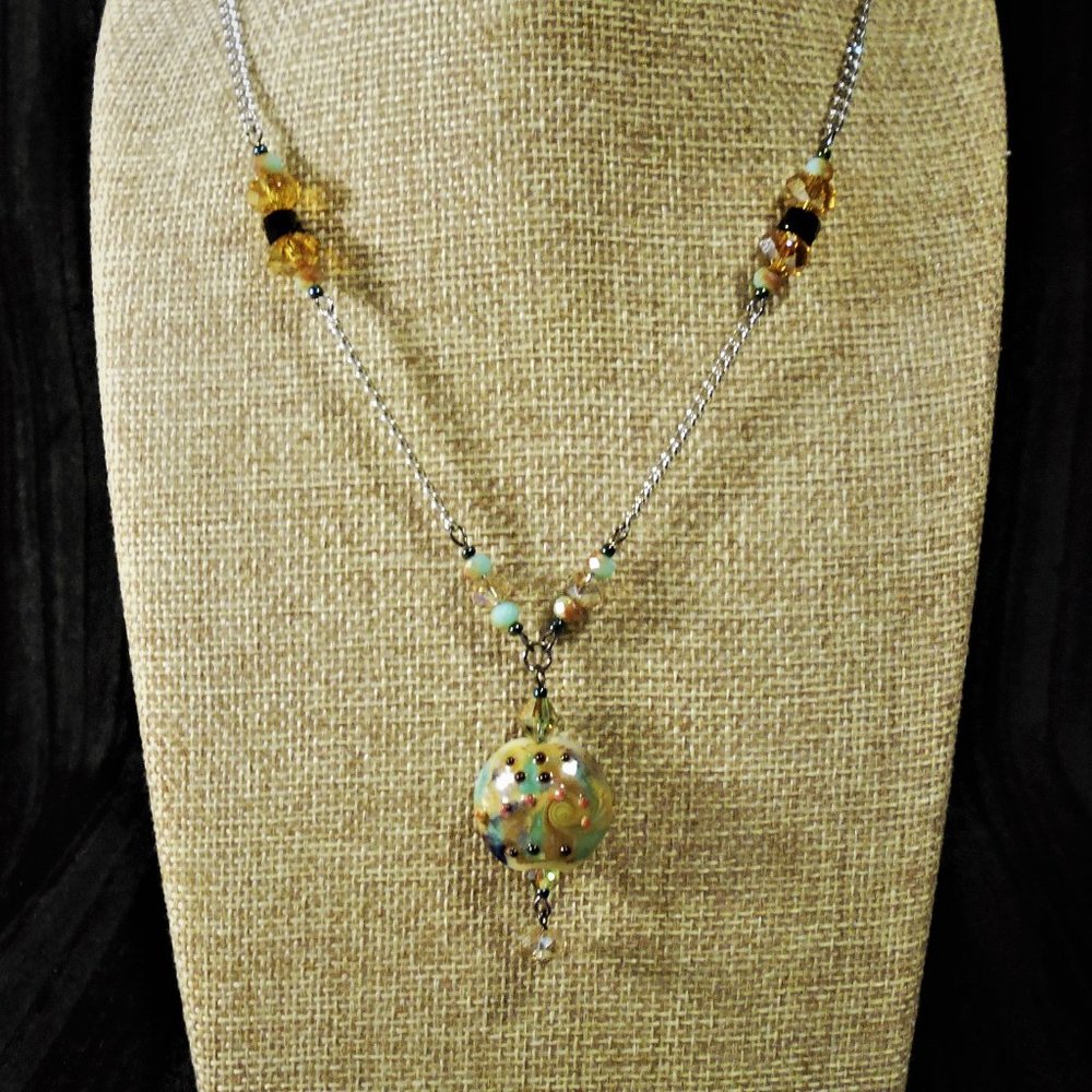 glass beaded pendant